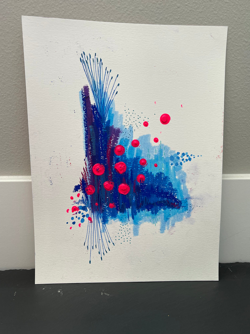 z Sorry Not Sorry - abstract acrylic painting